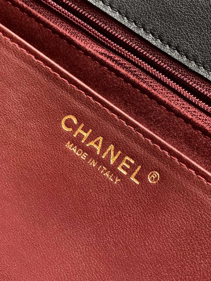 Medium Chanel Flap Bag With Top Handle Black AS5447