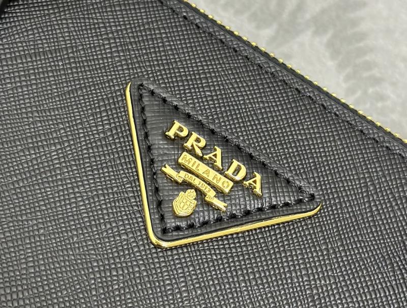 Medium Prada Galleria Saffiano leather bag Black 1BA863