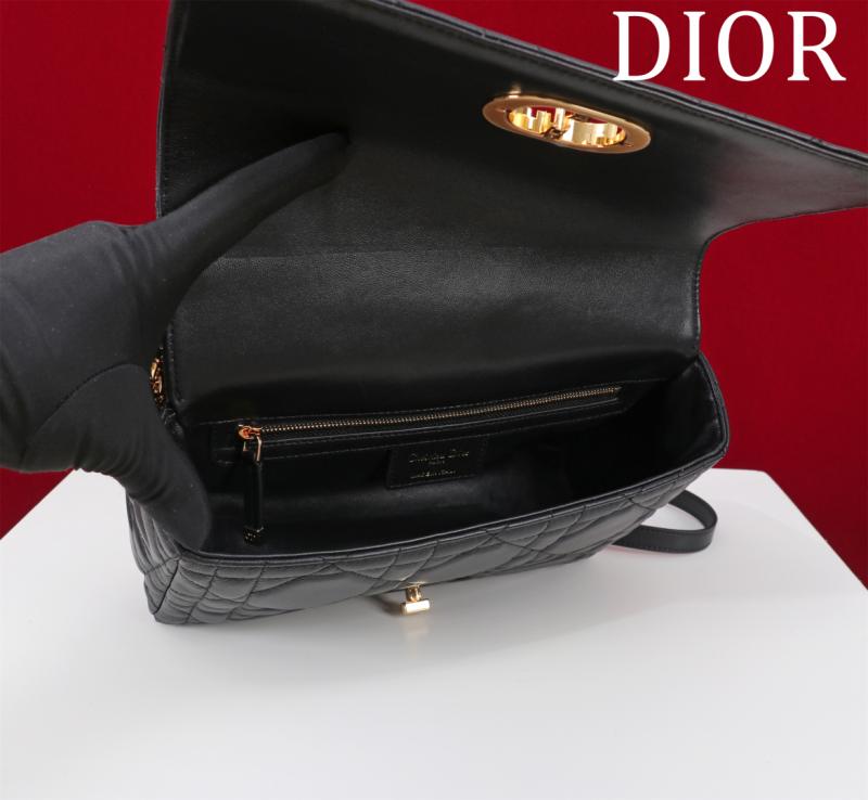 Medium Soft Dior Caro Bag Black M9253
