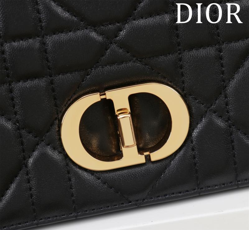 Medium Soft Dior Caro Bag Black M9253