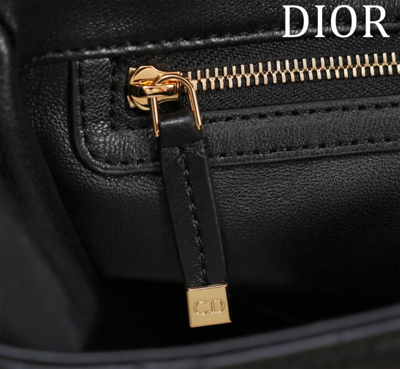Medium Soft Dior Caro Bag Black M9253