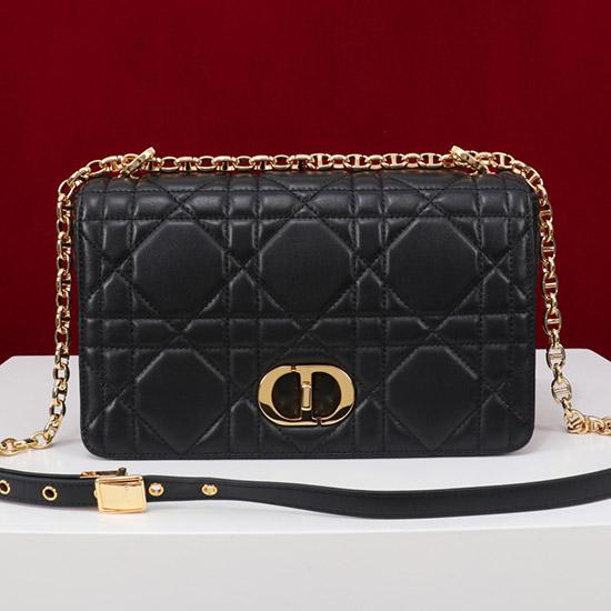 Medium Soft Dior Caro Bag Black M9253