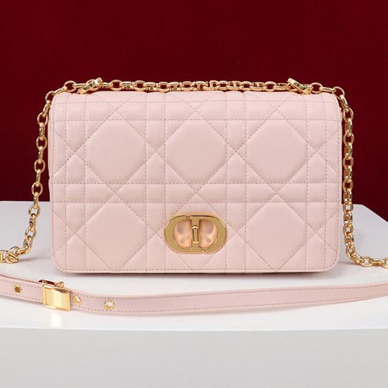Medium Soft Dior Caro Bag Pink M9253