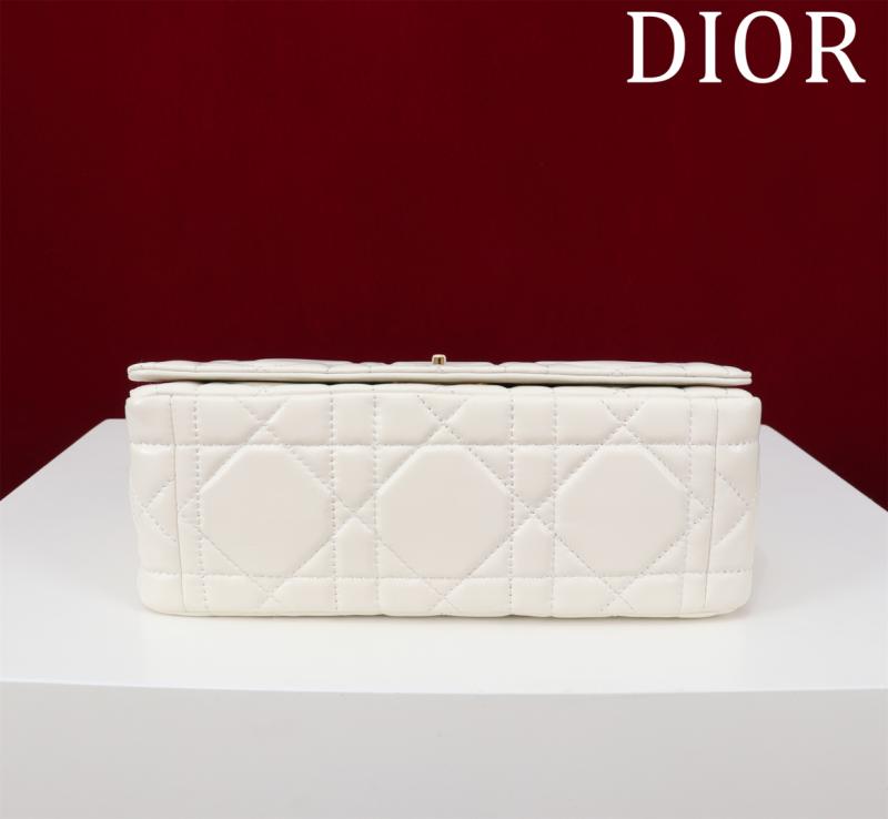 Medium Soft Dior Caro Bag White M9253