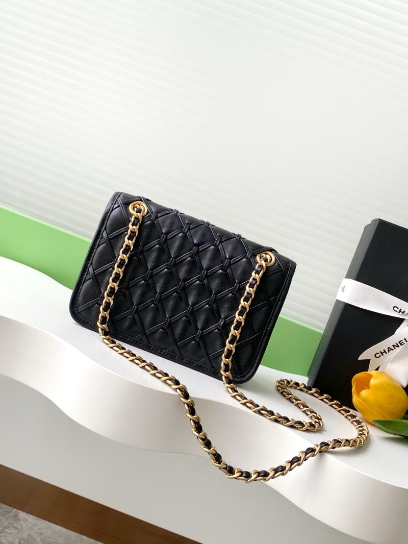 Mini Chanel Calfskin Flap Bag Black AS4797