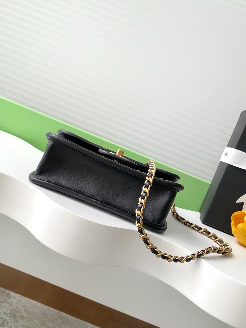 Mini Chanel Calfskin Flap Bag Black AS4797