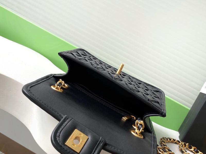 Mini Chanel Calfskin Flap Bag Black AS4797