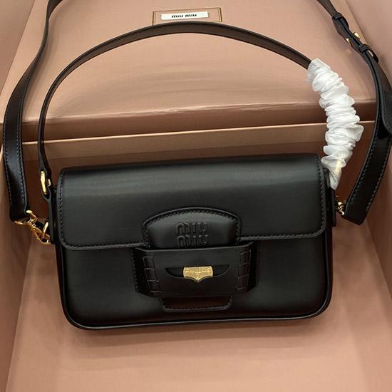 Miu Miu Penny Leather Bag Black 5BD270