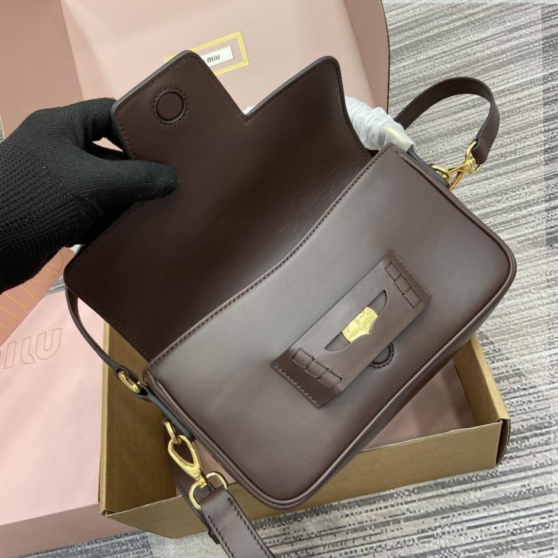 Miu Miu Penny Leather Bag Briarwood 5BD270