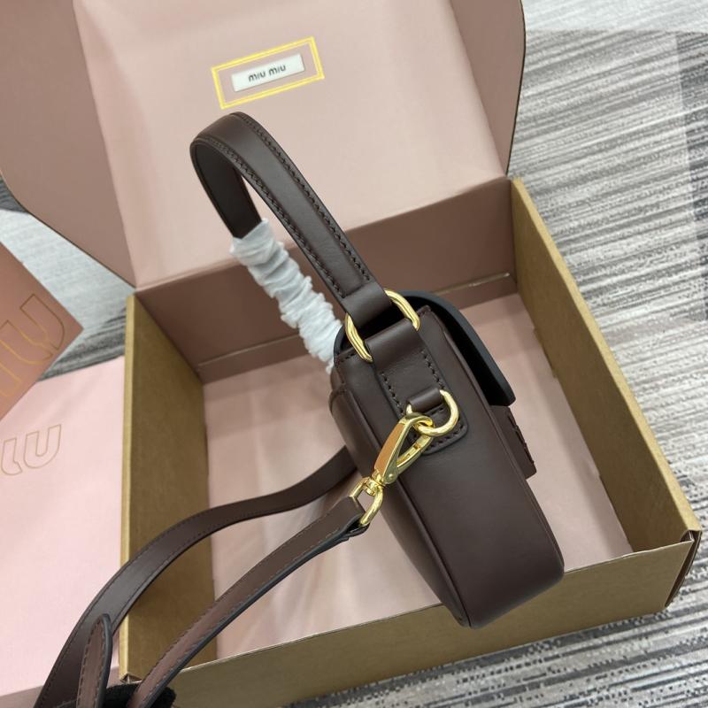 Miu Miu Penny Leather Bag Briarwood 5BD270