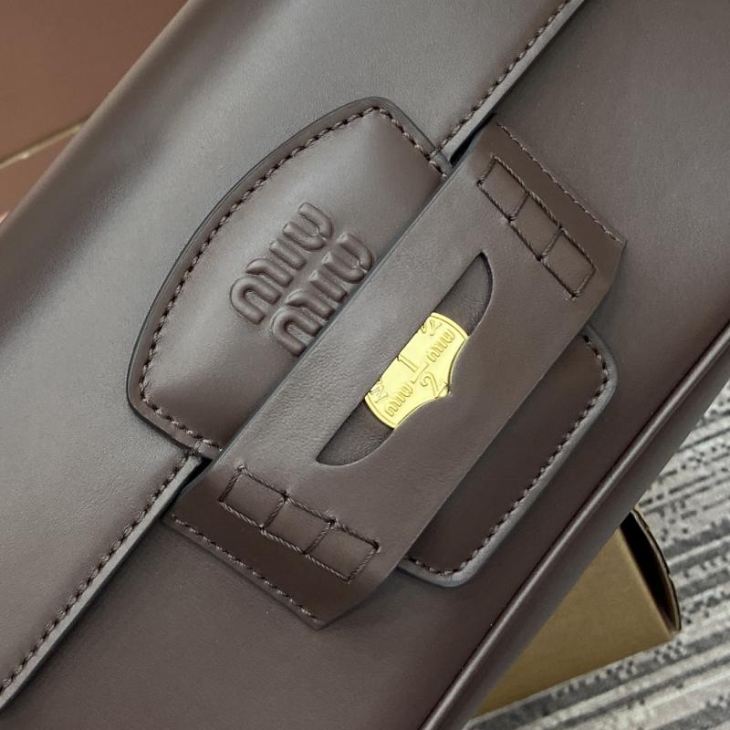 Miu Miu Penny Leather Bag Briarwood 5BD270