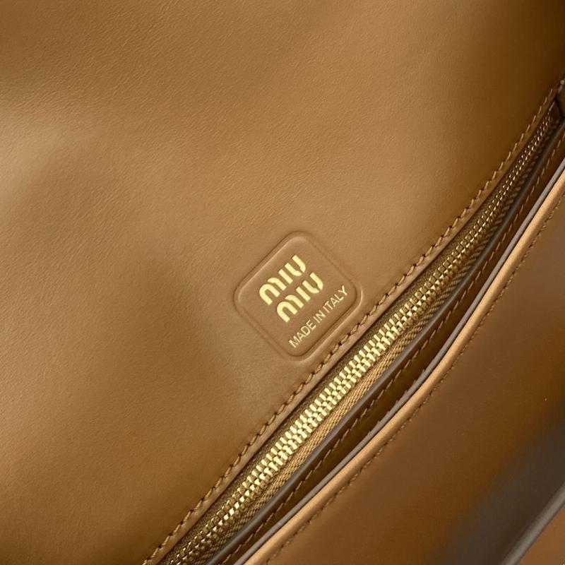 Miu Miu Penny Leather Bag Cognac 5BD270