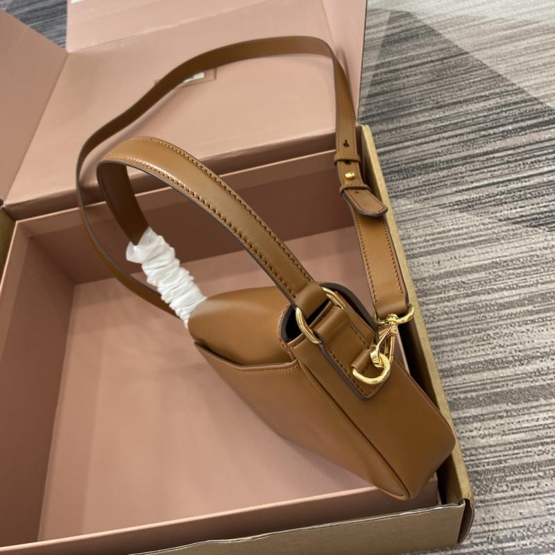 Miu Miu Penny Leather Bag Cognac 5BD270