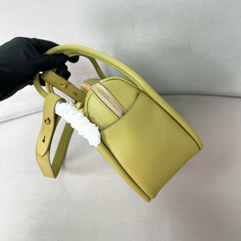 Prada Darling Leather Handbag Green 1BA451