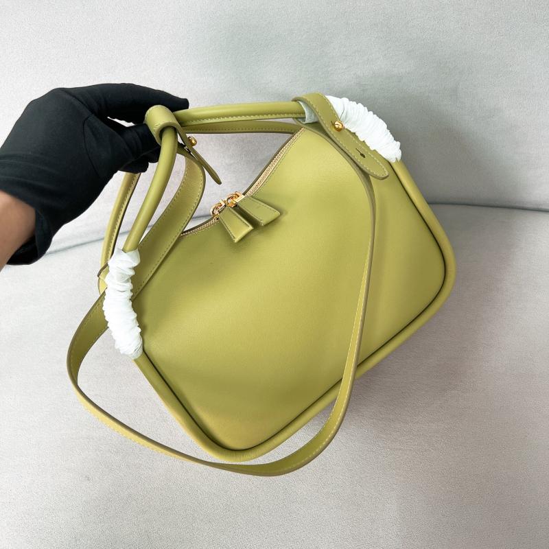Prada Darling Leather Handbag Green 1BA451