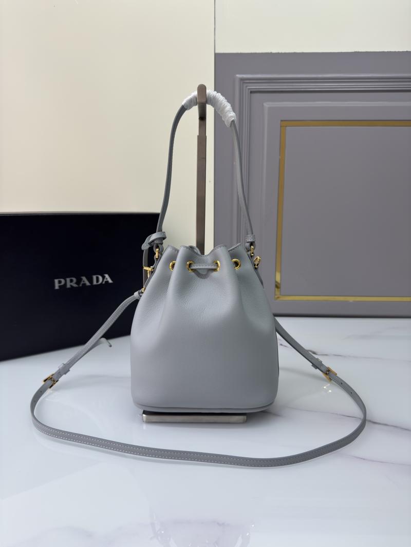 Prada Leather mini bag Blue 1BE067