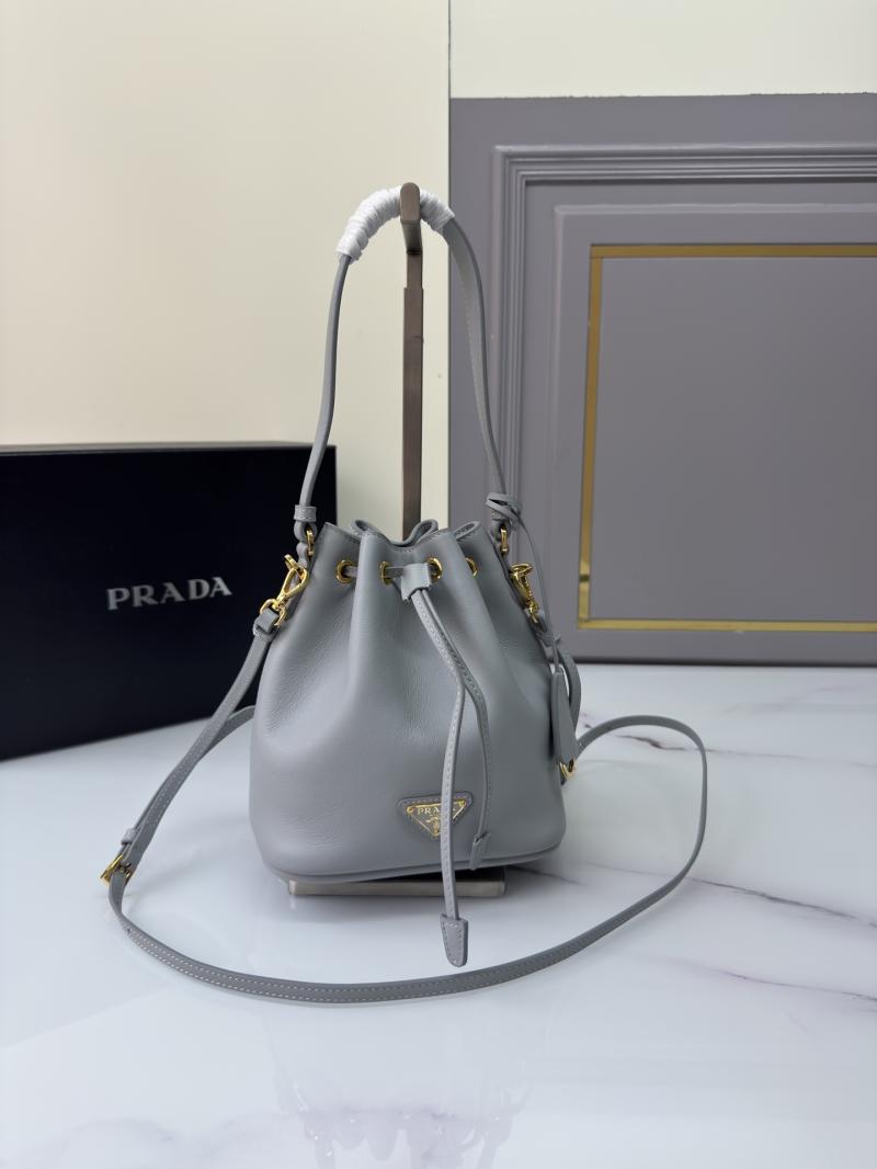 Prada Leather mini bag Blue 1BE067