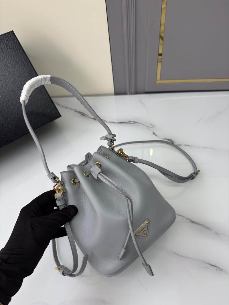 Prada Leather mini bag Blue 1BE067