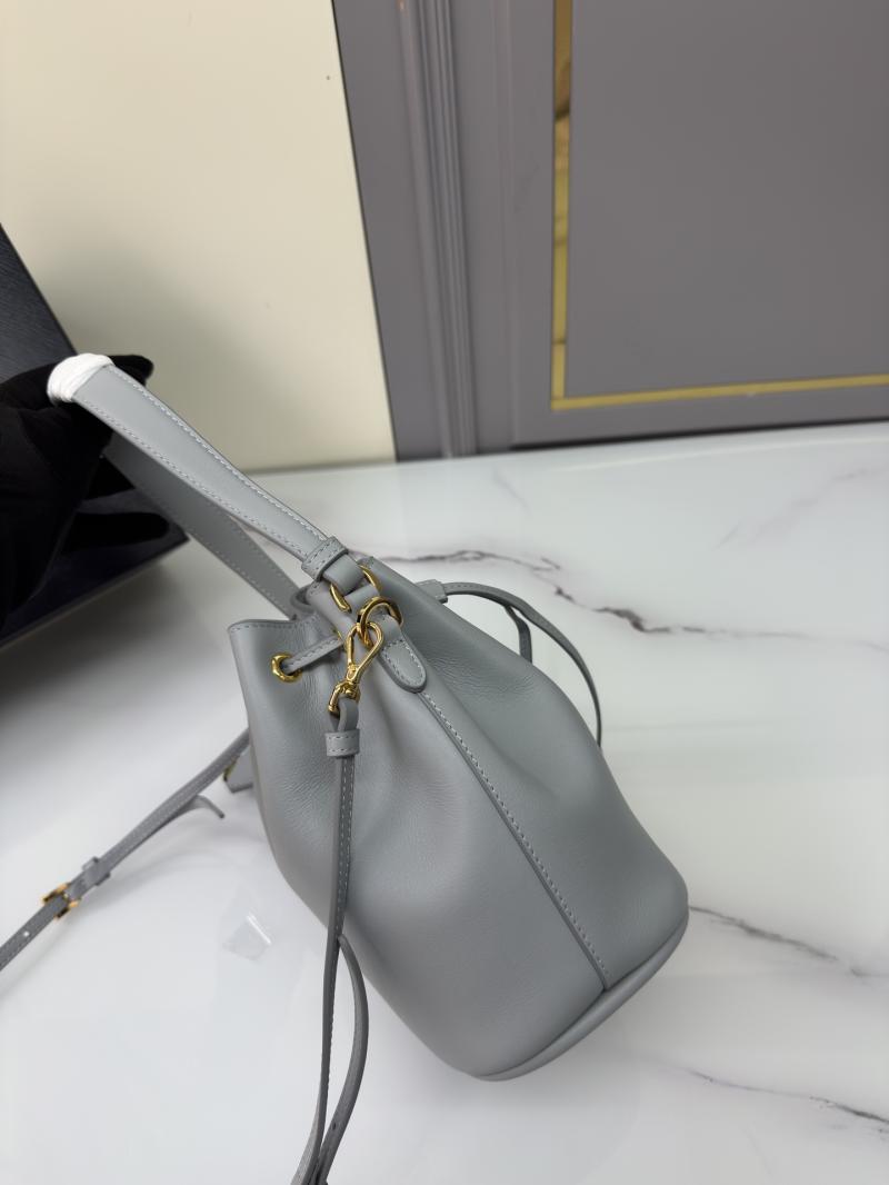 Prada Leather mini bag Blue 1BE067