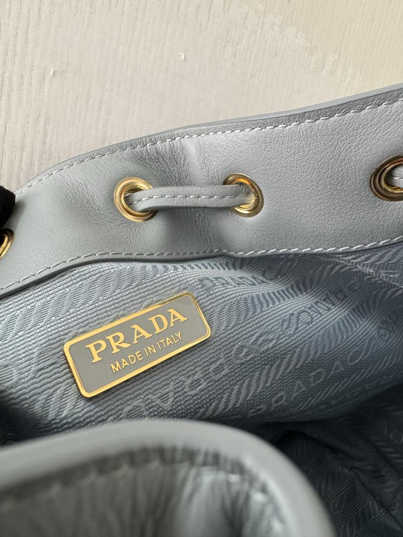 Prada Leather mini bag Blue 1BE067