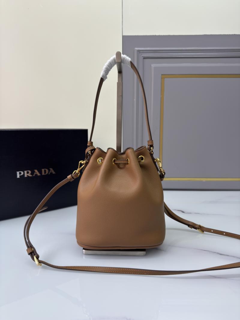 Prada Leather mini bag Camel 1BE067