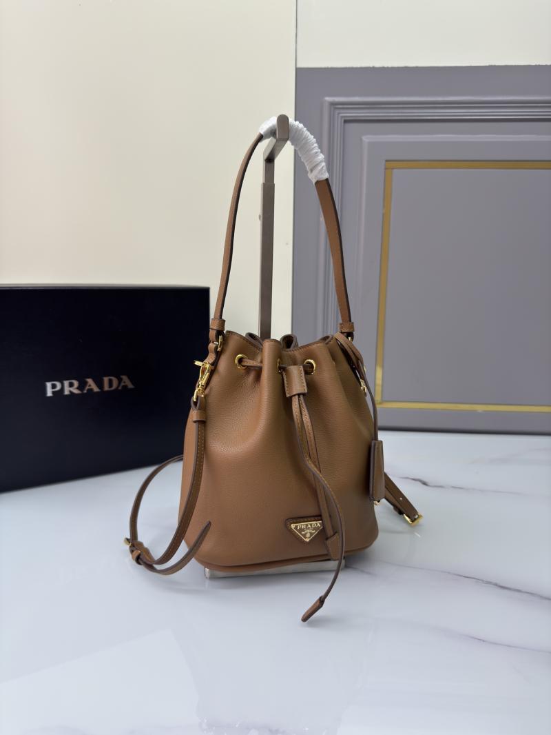 Prada Leather mini bag Camel 1BE067