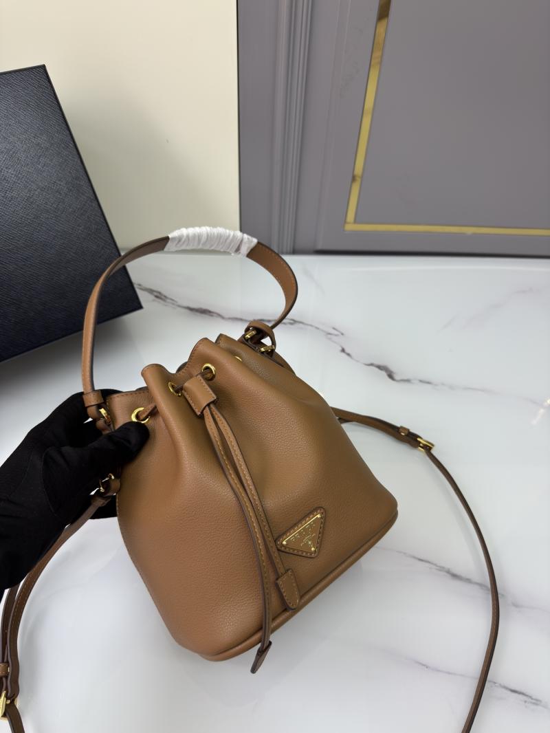 Prada Leather mini bag Camel 1BE067