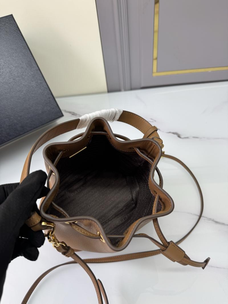Prada Leather mini bag Camel 1BE067
