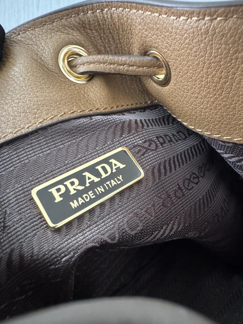 Prada Leather mini bag Camel 1BE067