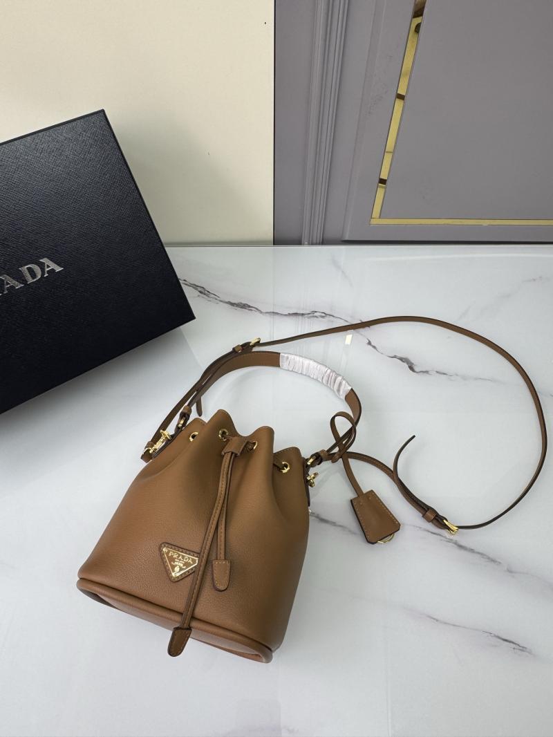 Prada Leather mini bag Camel 1BE067