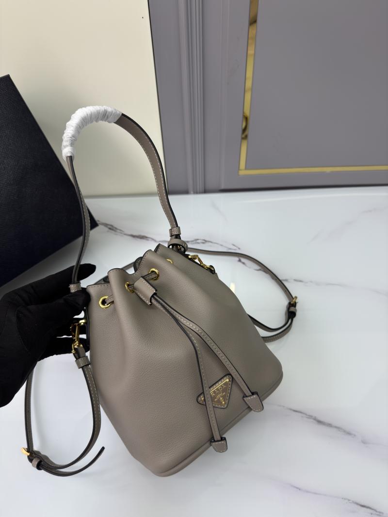 Prada Leather mini bag Grey 1BE067