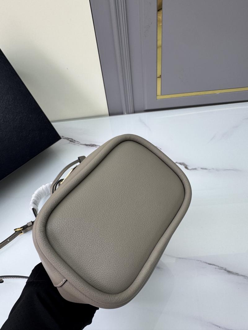 Prada Leather mini bag Grey 1BE067