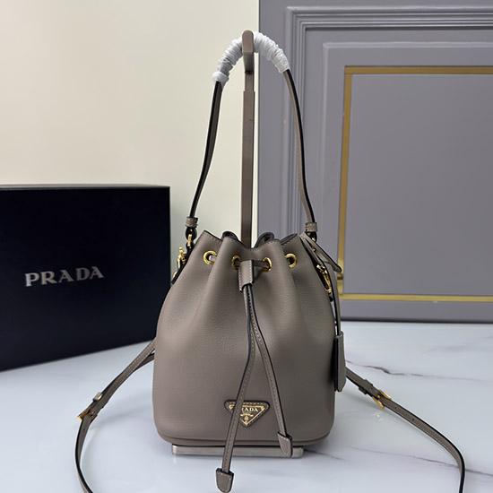 Prada Leather mini bag Grey 1BE067