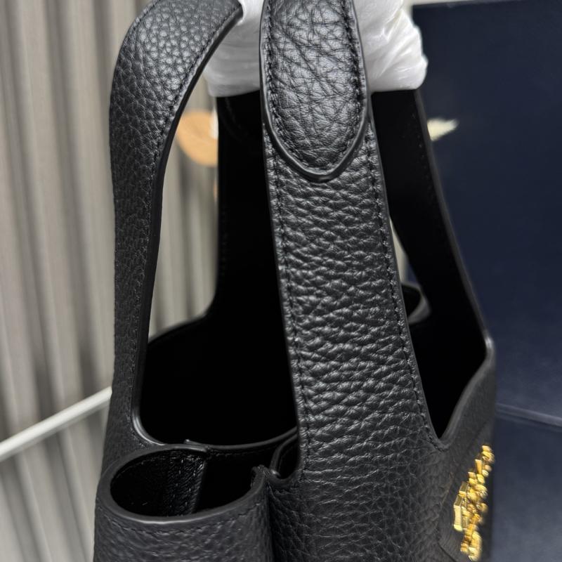 Prada Leather mini handbag Black 1BA349