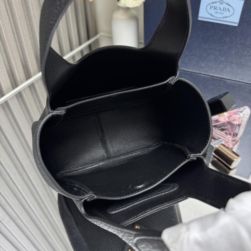 Prada Leather mini handbag Black 1BA349
