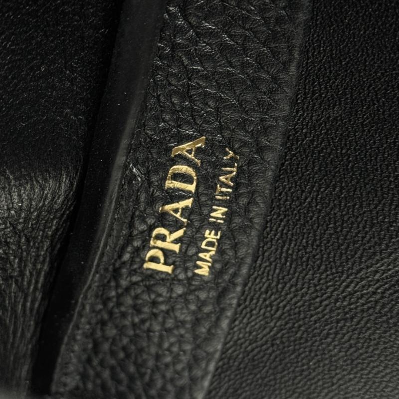 Prada Leather mini handbag Black 1BA349