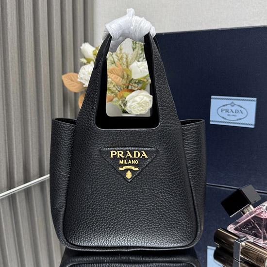 Prada Leather mini handbag Black 1BA349