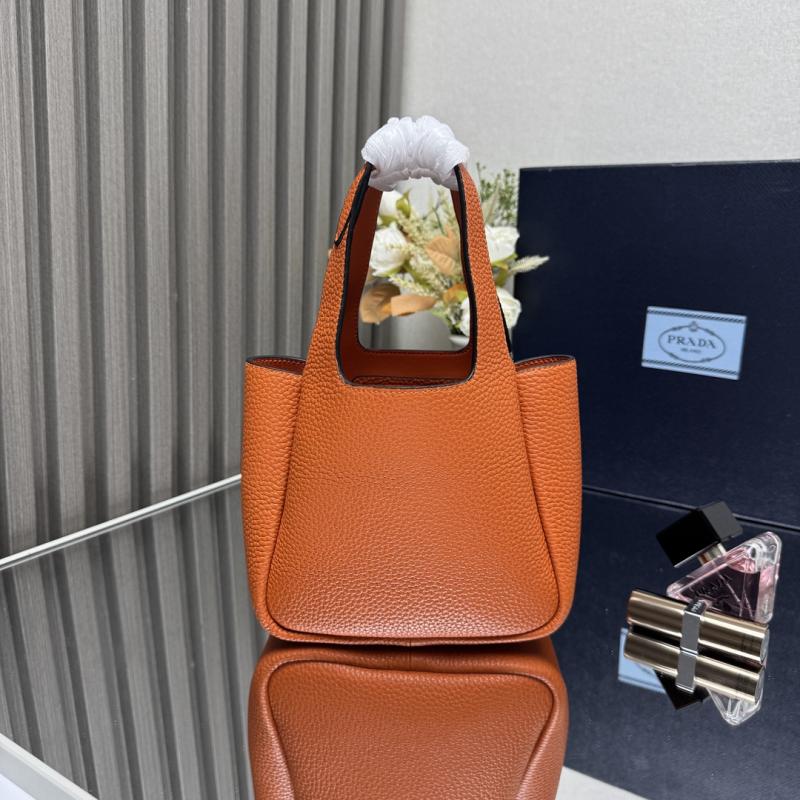 Prada Leather mini handbag Orange 1BA349