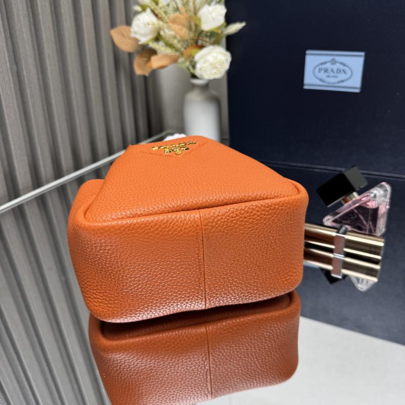 Prada Leather mini handbag Orange 1BA349