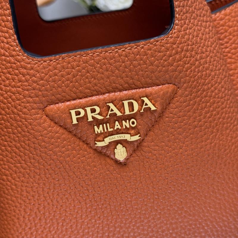 Prada Leather mini handbag Orange 1BA349