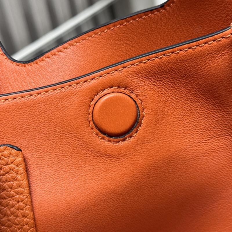 Prada Leather mini handbag Orange 1BA349