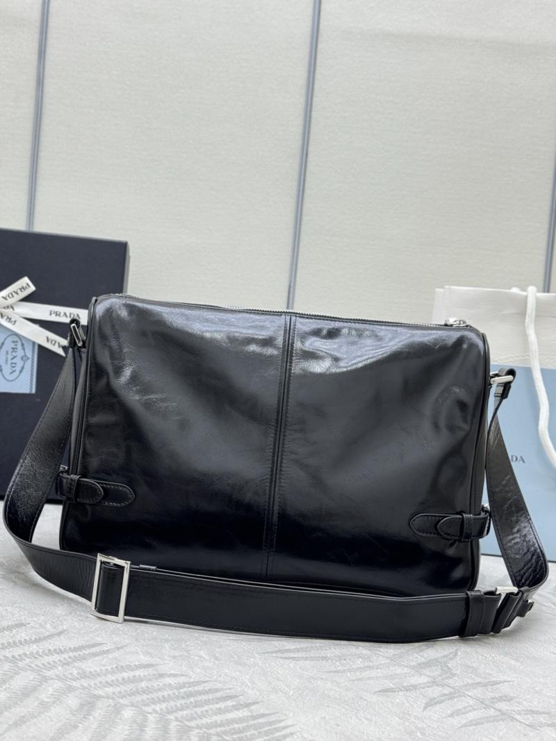 Prada Leather shoulder bag Black 2VH187