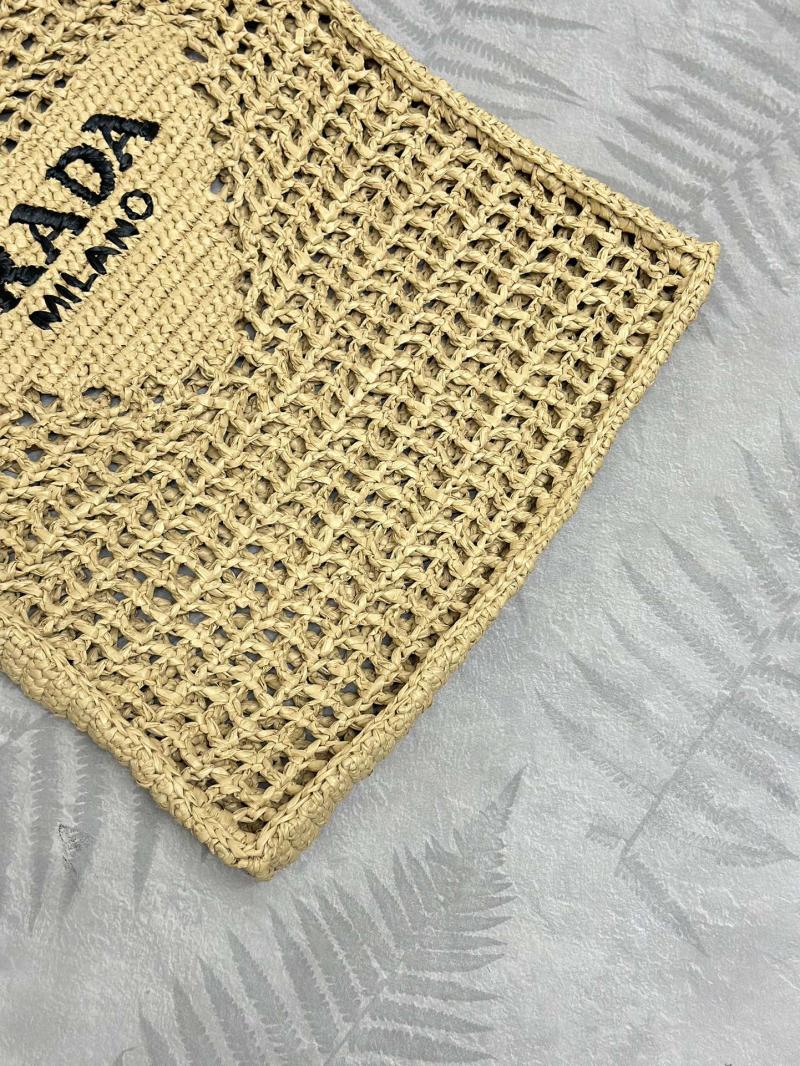 Prada Raffia Crochet tote bag Natural 1BG393