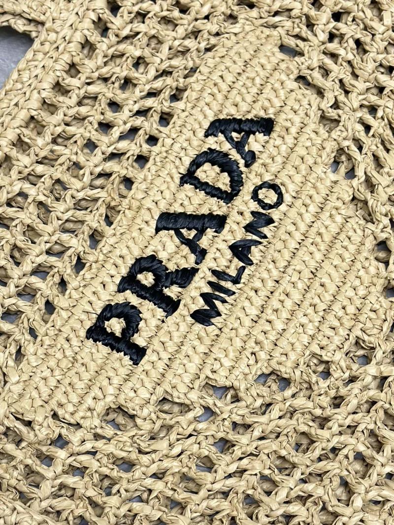 Prada Raffia Crochet tote bag Natural 1BG393