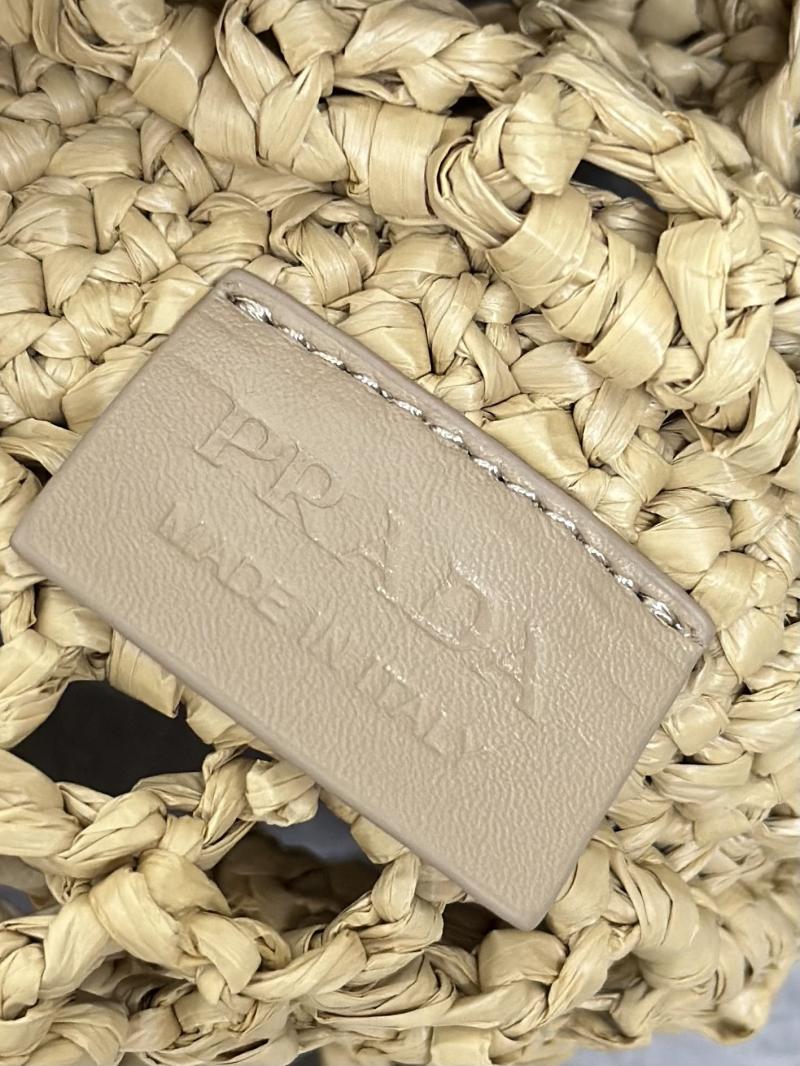 Prada Raffia Crochet tote bag Natural 1BG393