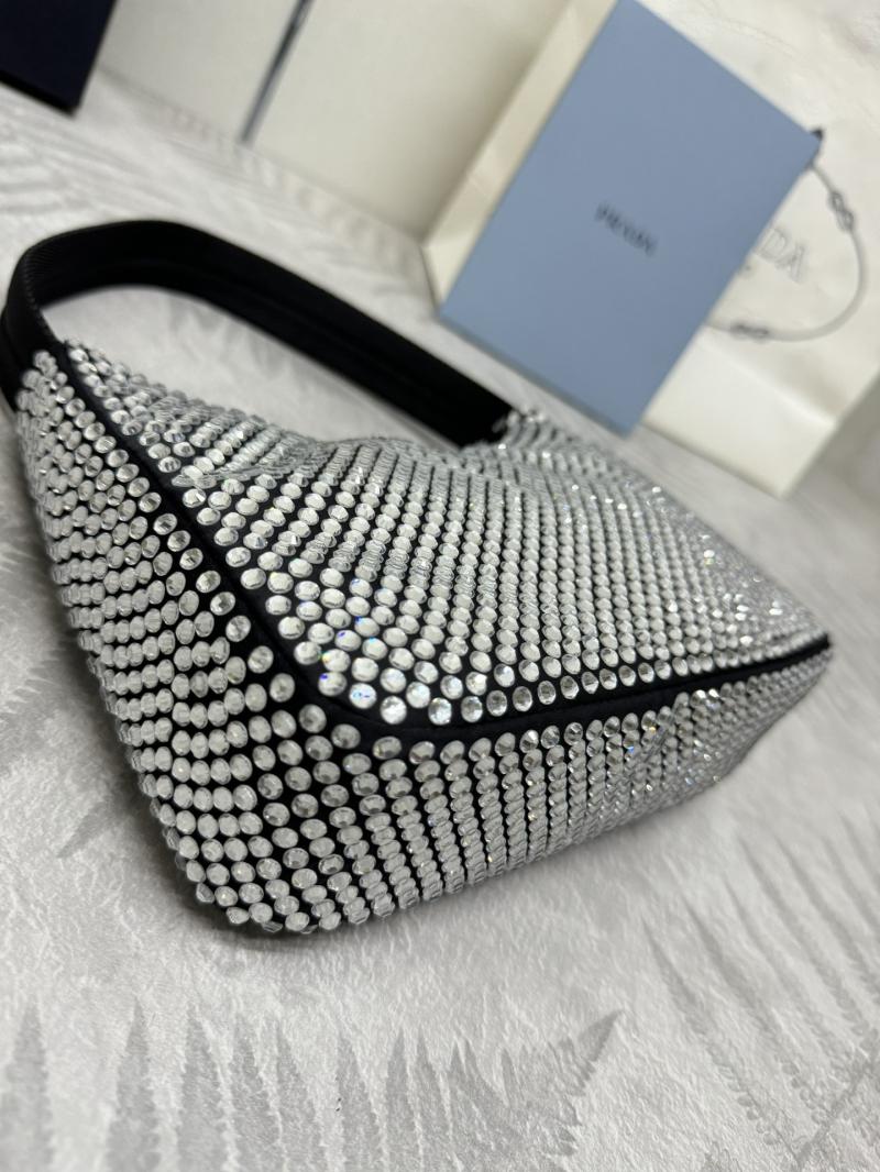 Prada Re-Edition 2000 mini-bag with crystals 1NE515