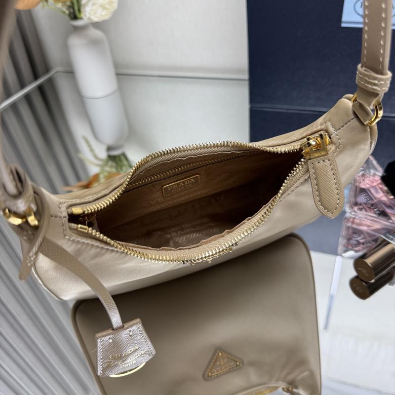 Prada Re-Edition 2005 mini bag Beige 1N204M