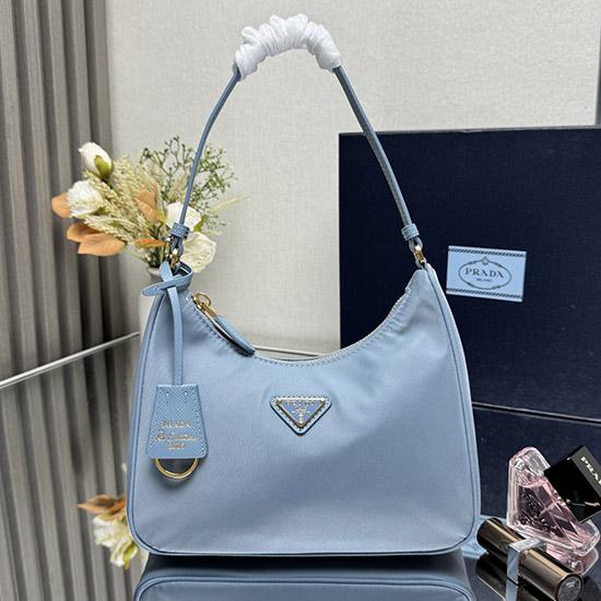 Prada Re-Edition 2005 mini bag Blue 1N204M