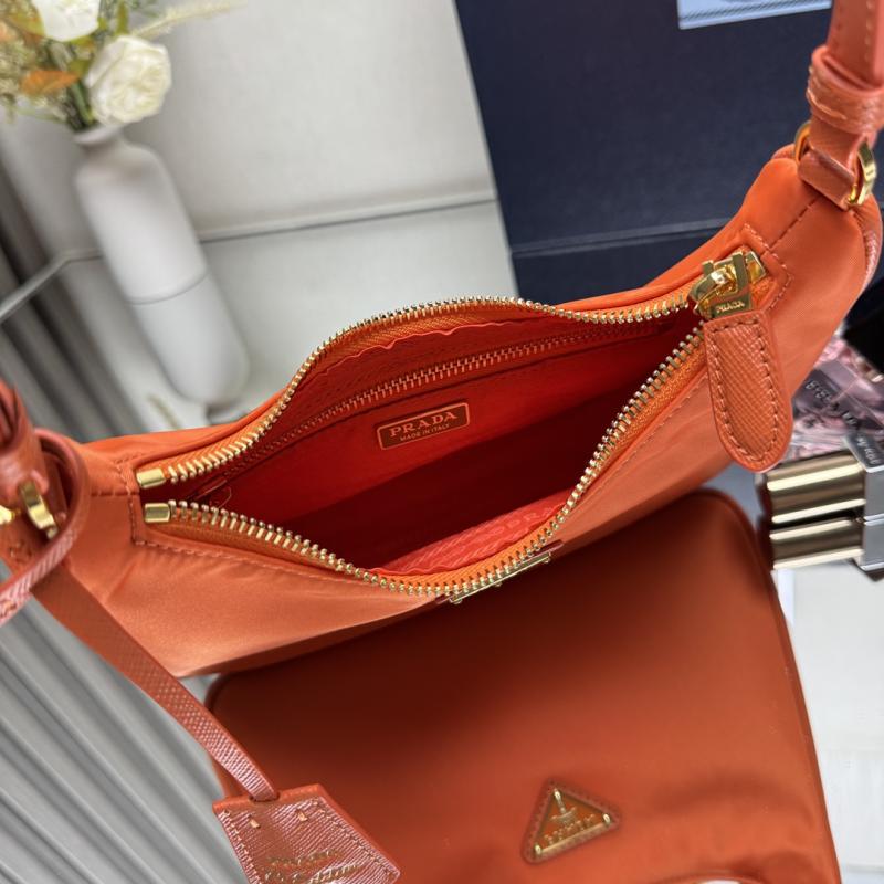 Prada Re-Edition 2005 mini bag Orange 1N204M