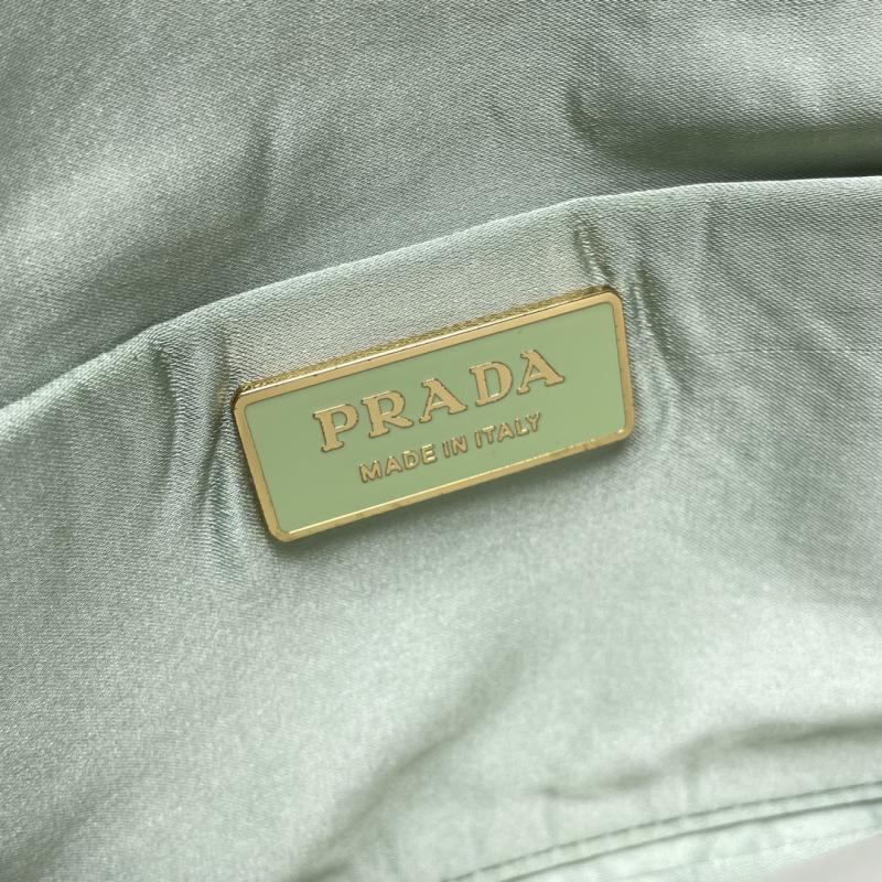 Prada Satin Mini-bag With Crystals Green 1BD329